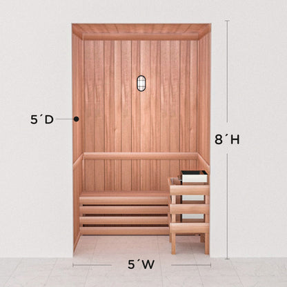 Precut Home Sauna Kit - by Scandia -  2 to 10 Person