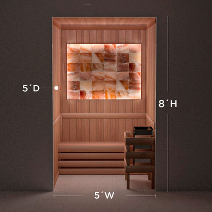Himalayan Salt Home Sauna Kit Perimeter Lighting