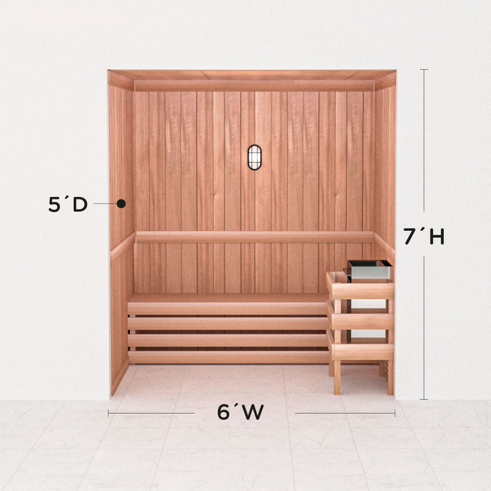 Precut Home Sauna Kit - by Scandia -  2 to 10 Person