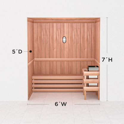 Precut Home Sauna Kit - by Scandia -  2 to 10 Person