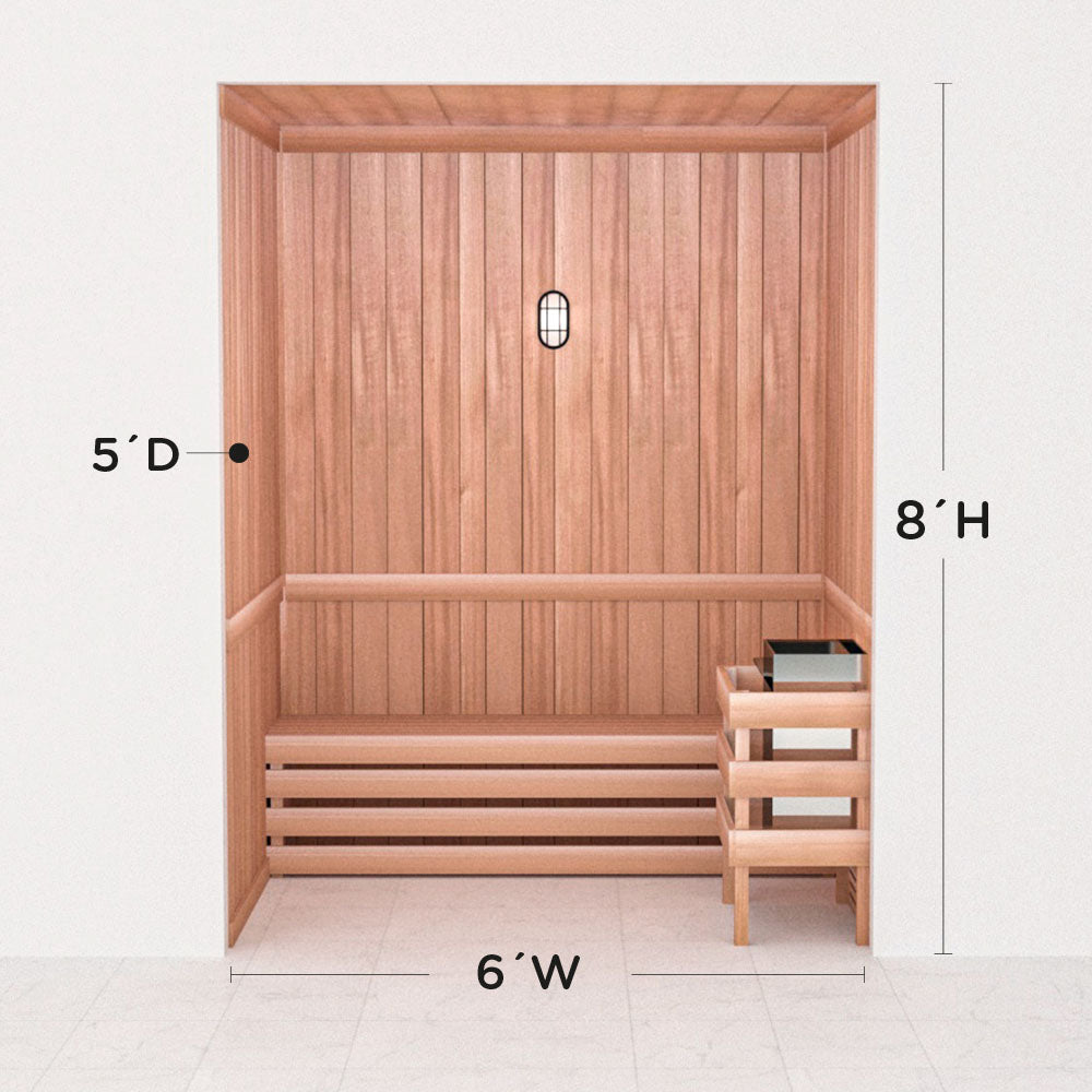 Precut Home Sauna Kit - by Scandia -  2 to 10 Person