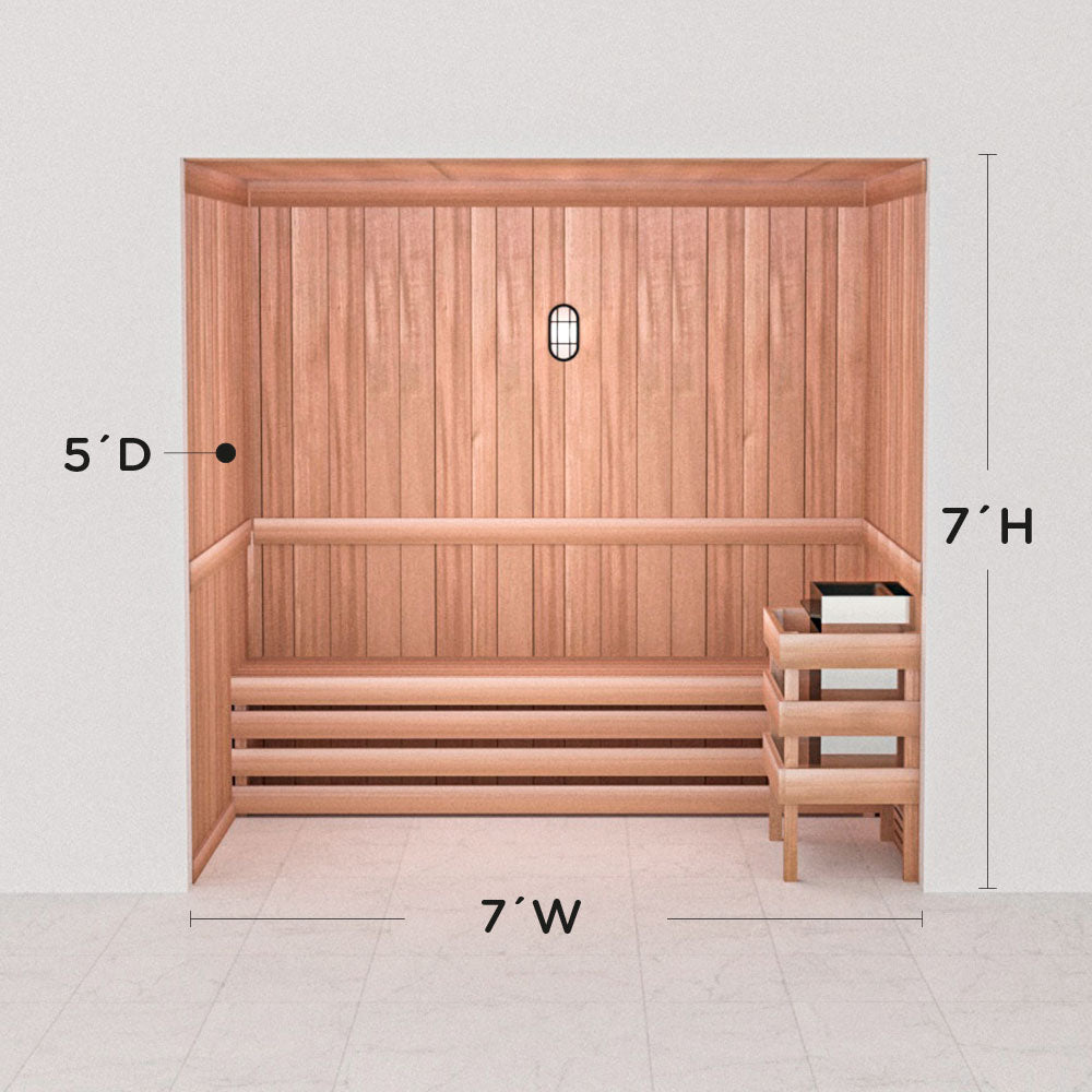 Precut Home Sauna Kit - by Scandia -  2 to 10 Person