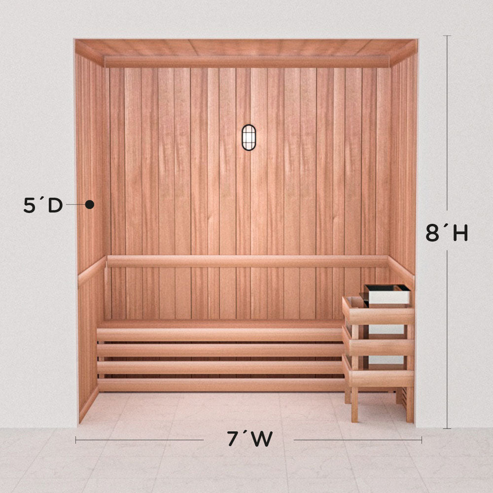 Precut Home Sauna Kit - by Scandia -  2 to 10 Person