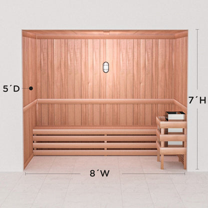 Precut Home Sauna Kit - by Scandia -  2 to 10 Person