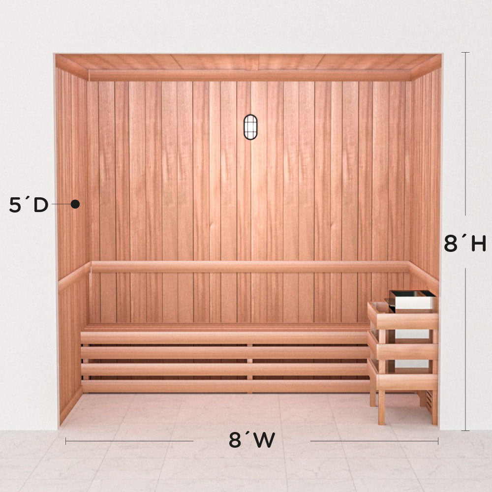 Precut Home Sauna Kit - by Scandia -  2 to 10 Person