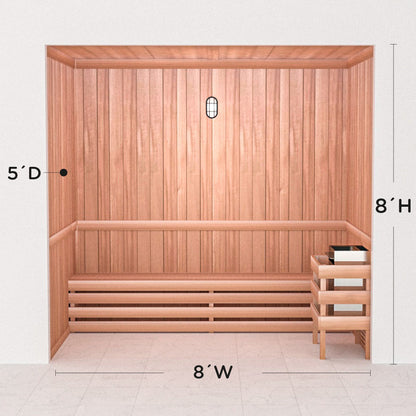 Precut Home Sauna Kit - by Scandia -  2 to 10 Person