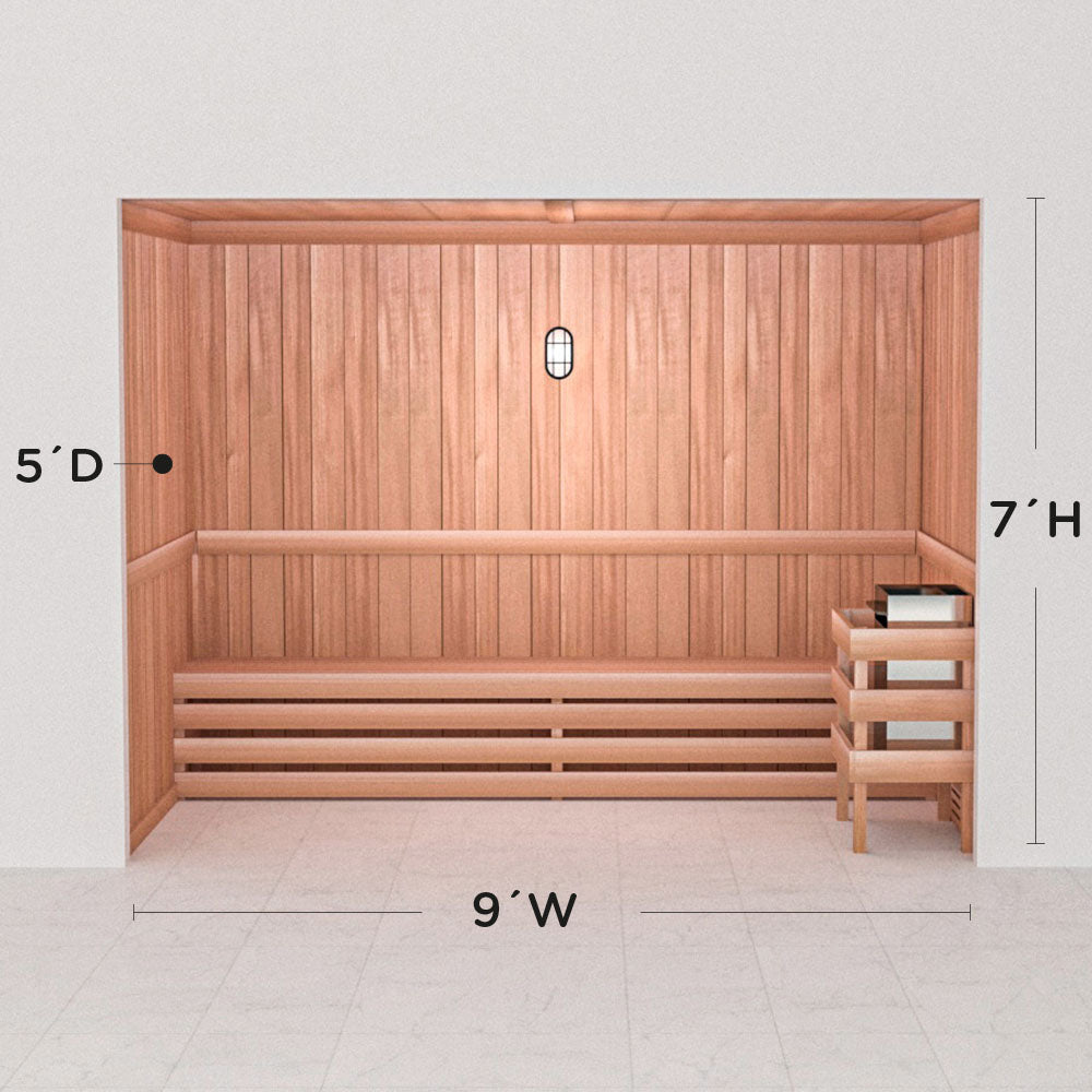 Precut Home Sauna Kit - by Scandia -  2 to 10 Person
