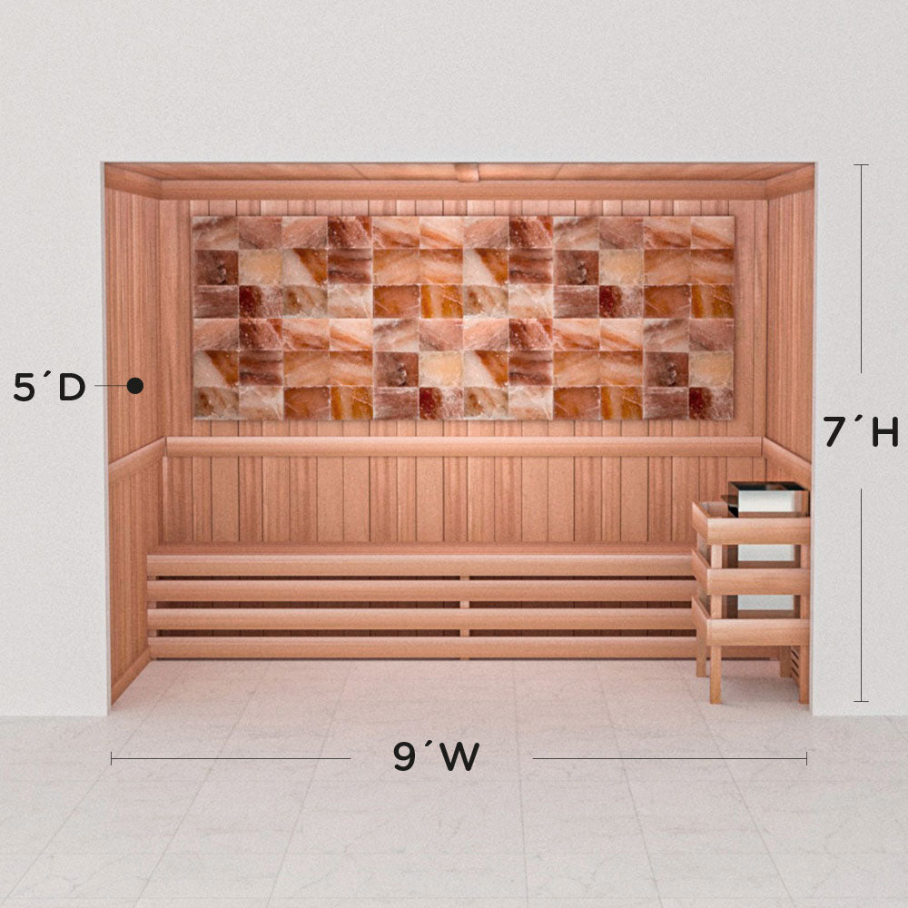 Precut Home Sauna Kit - Himalayan Salt Sauna - No Lighting