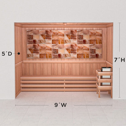 Precut Home Sauna Kit - Himalayan Salt Sauna - No Lighting