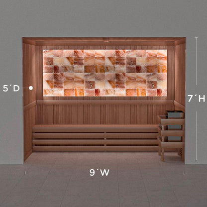 Himalayan Salt Home Sauna Kit Perimeter Lighting