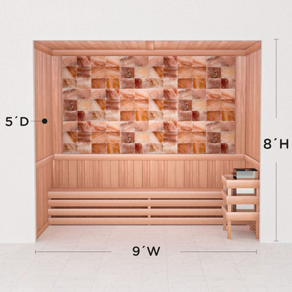 Precut Home Sauna Kit - Himalayan Salt Sauna - No Lighting