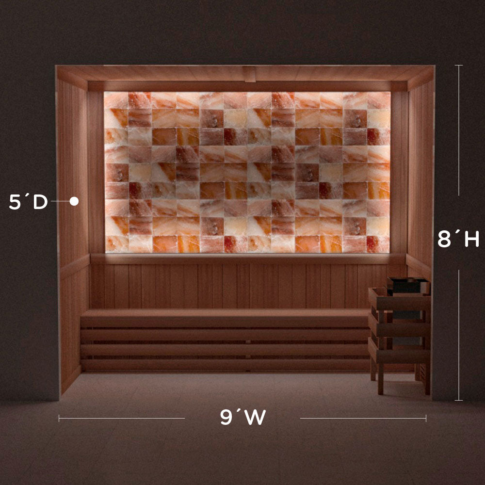 Himalayan Salt Home Sauna Kit Perimeter Lighting