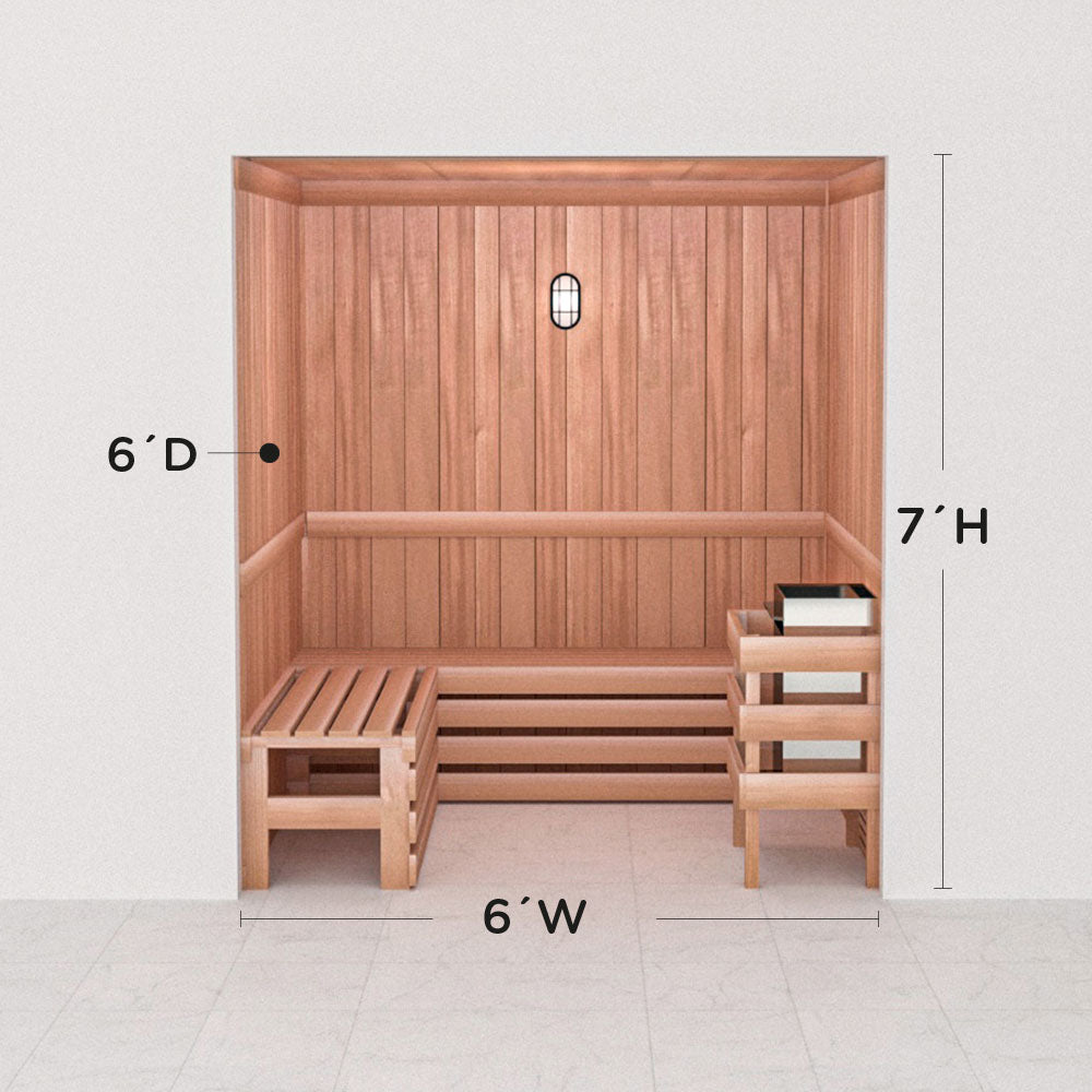 Precut Home Sauna Kit - by Scandia -  2 to 10 Person