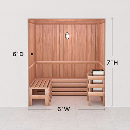 Precut Home Sauna Kit - by Scandia -  2 to 10 Person