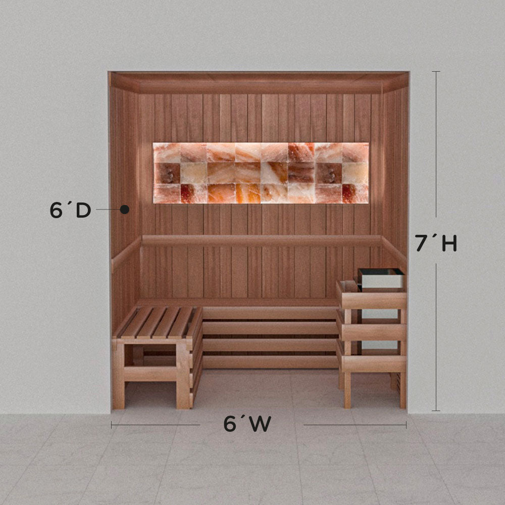 Himalayan Salt Home Sauna Kit Perimeter Lighting
