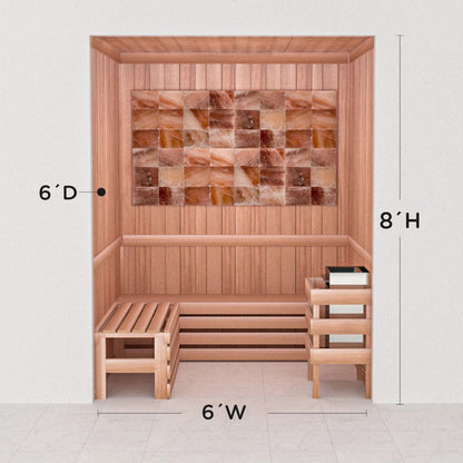 Precut Home Sauna Kit - Himalayan Salt Sauna - No Lighting