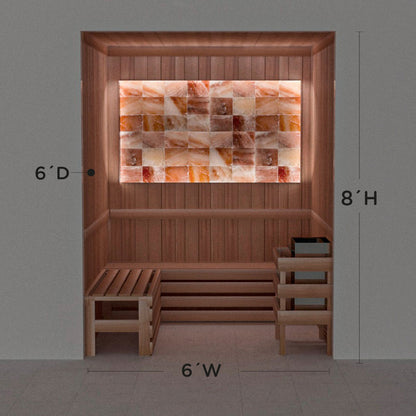 Himalayan Salt Home Sauna Kit Perimeter Lighting