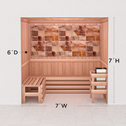 Precut Home Sauna Kit - Himalayan Salt Sauna - No Lighting