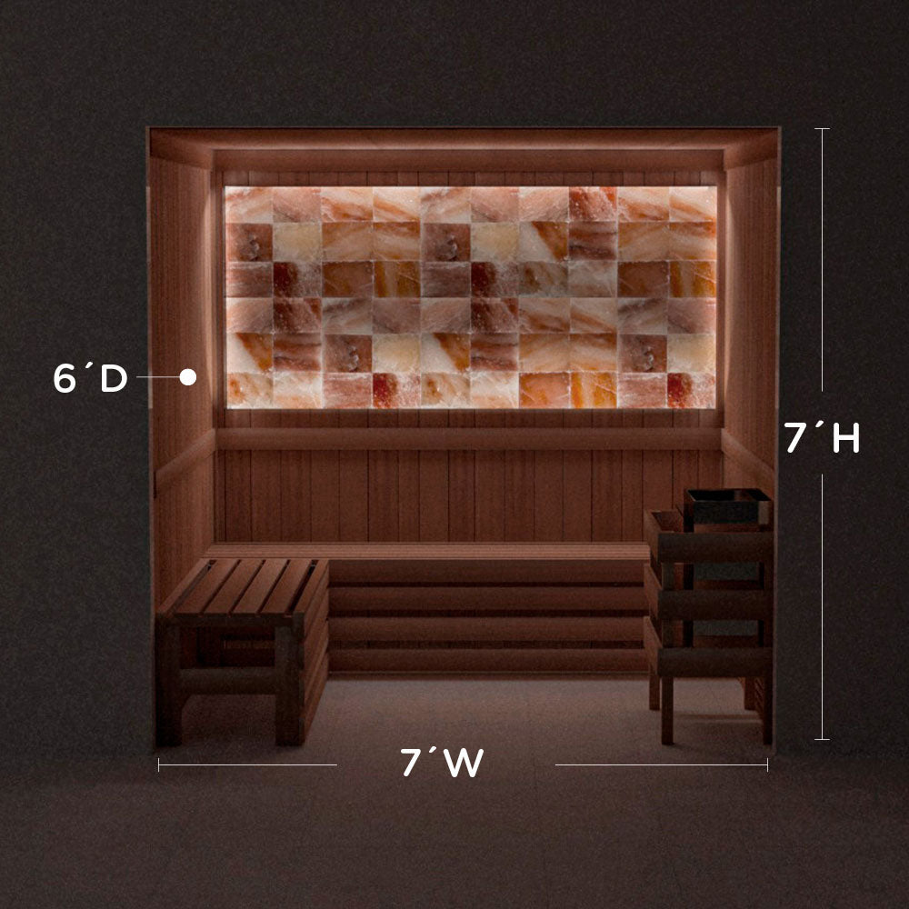 Himalayan Salt Home Sauna Kit Perimeter Lighting