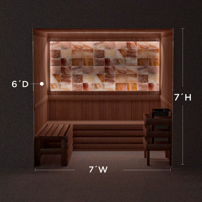 Himalayan Salt Home Sauna Kit Perimeter Lighting