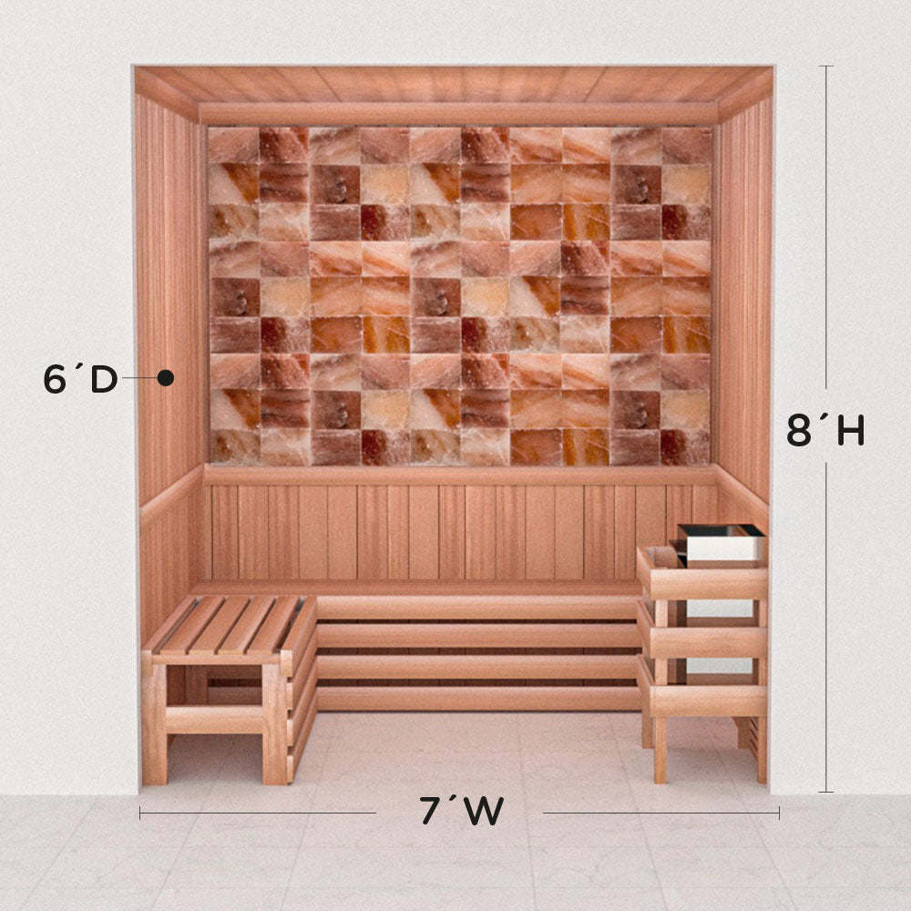 Precut Home Sauna Kit - Himalayan Salt Sauna - No Lighting