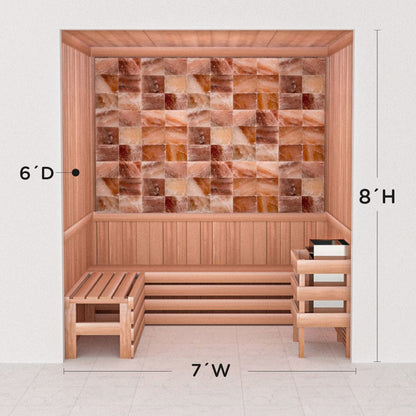 Precut Home Sauna Kit - Himalayan Salt Sauna - No Lighting