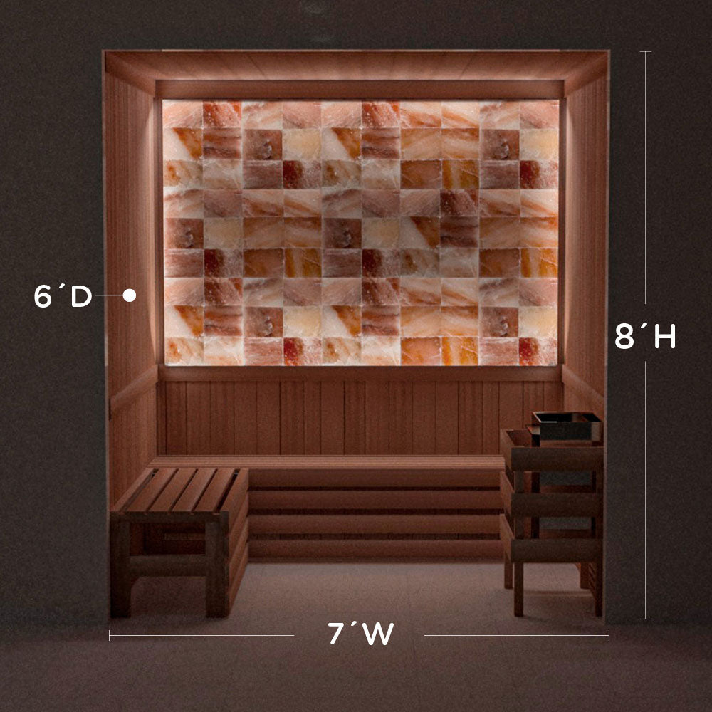 Himalayan Salt Home Sauna Kit Perimeter Lighting