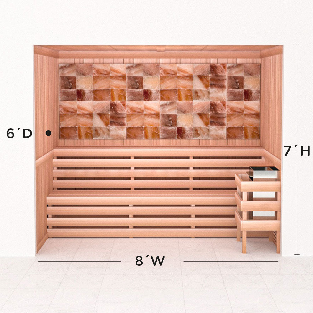 Precut Home Sauna Kit - Himalayan Salt Sauna - No Lighting