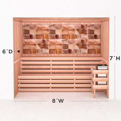 Precut Home Sauna Kit - Himalayan Salt Sauna - No Lighting