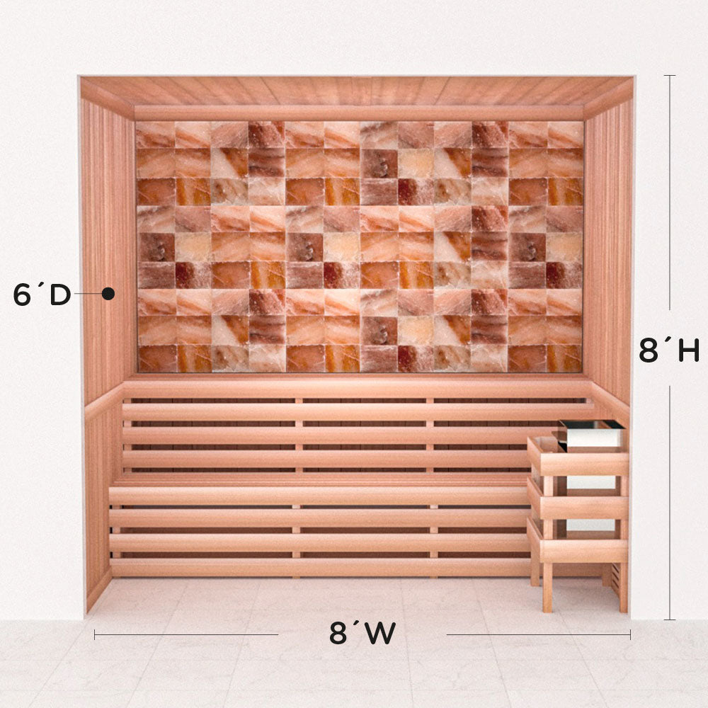 Precut Home Sauna Kit - Himalayan Salt Sauna - No Lighting