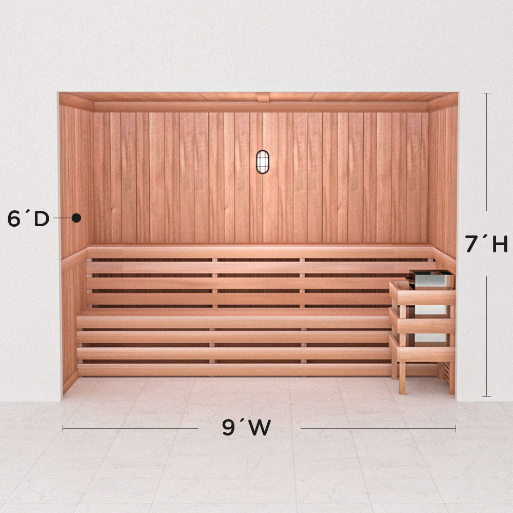 Precut Home Sauna Kit - by Scandia -  2 to 10 Person
