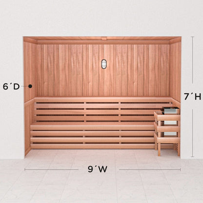 Precut Home Sauna Kit - by Scandia -  2 to 10 Person