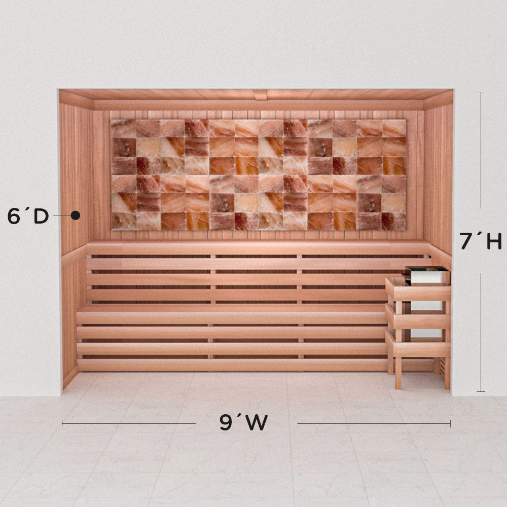 Precut Home Sauna Kit - Himalayan Salt Sauna - No Lighting