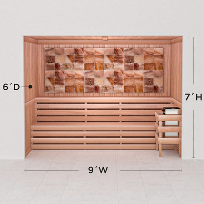 Precut Home Sauna Kit - Himalayan Salt Sauna - No Lighting