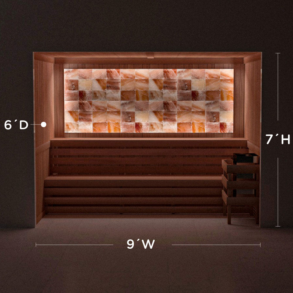 Himalayan Salt Home Sauna Kit Perimeter Lighting