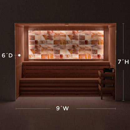 Himalayan Salt Home Sauna Kit Perimeter Lighting