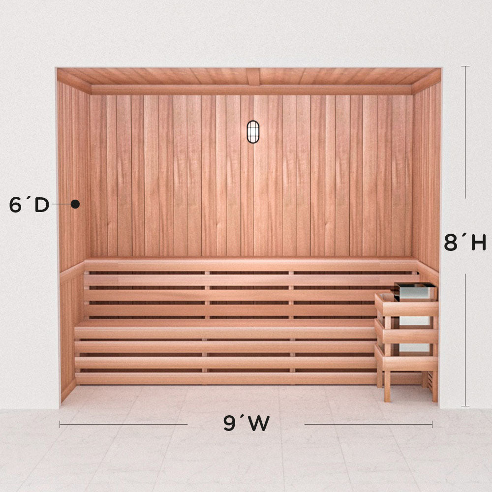 Precut Home Sauna Kit - by Scandia -  2 to 10 Person