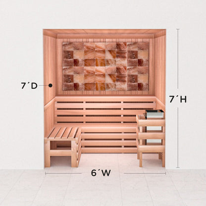 Precut Home Sauna Kit - Himalayan Salt Sauna - No Lighting
