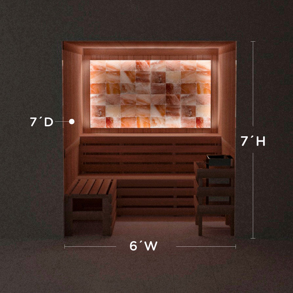 Himalayan Salt Home Sauna Kit Perimeter Lighting