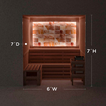 Himalayan Salt Home Sauna Kit Perimeter Lighting