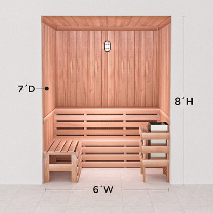 Precut Home Sauna Kit - by Scandia -  2 to 10 Person
