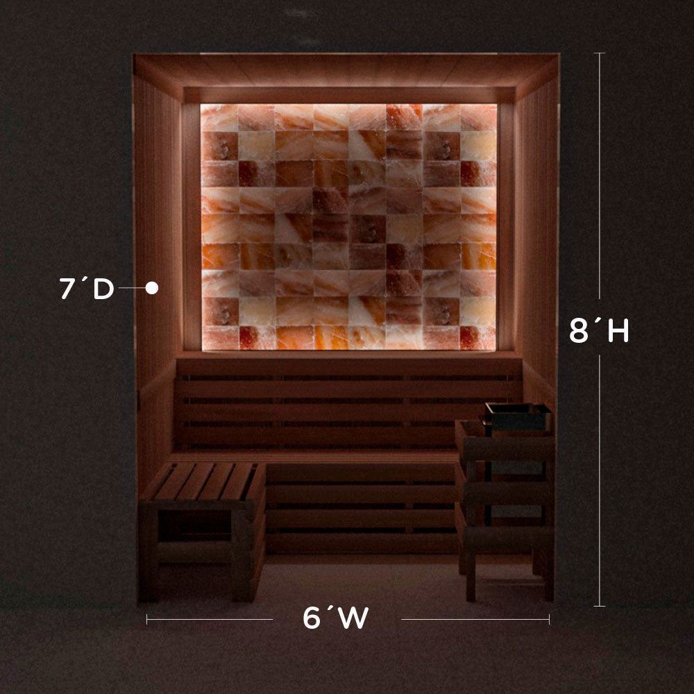 Himalayan Salt Home Sauna Kit Perimeter Lighting