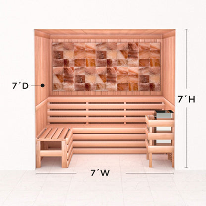 Precut Home Sauna Kit - Himalayan Salt Sauna - No Lighting