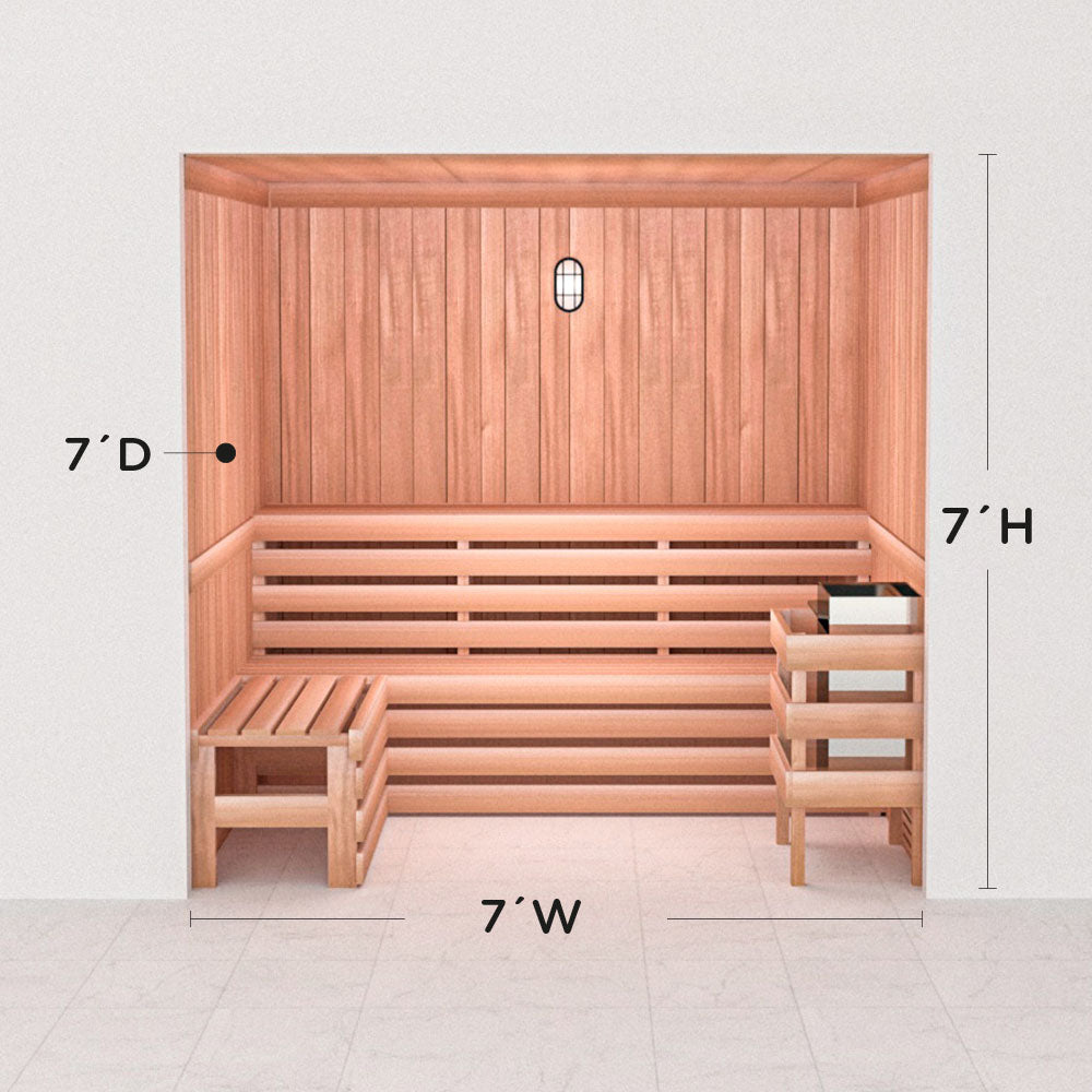 Precut Home Sauna Kit - by Scandia -  2 to 10 Person
