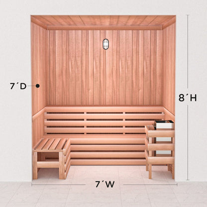 Precut Home Sauna Kit - by Scandia -  2 to 10 Person