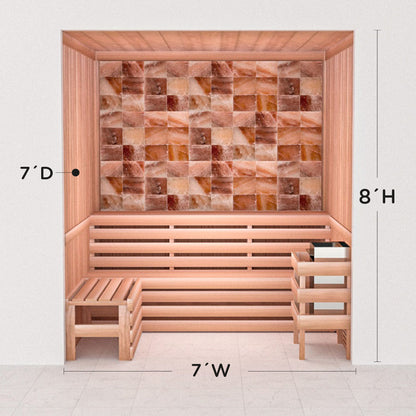 Precut Home Sauna Kit - Himalayan Salt Sauna - No Lighting