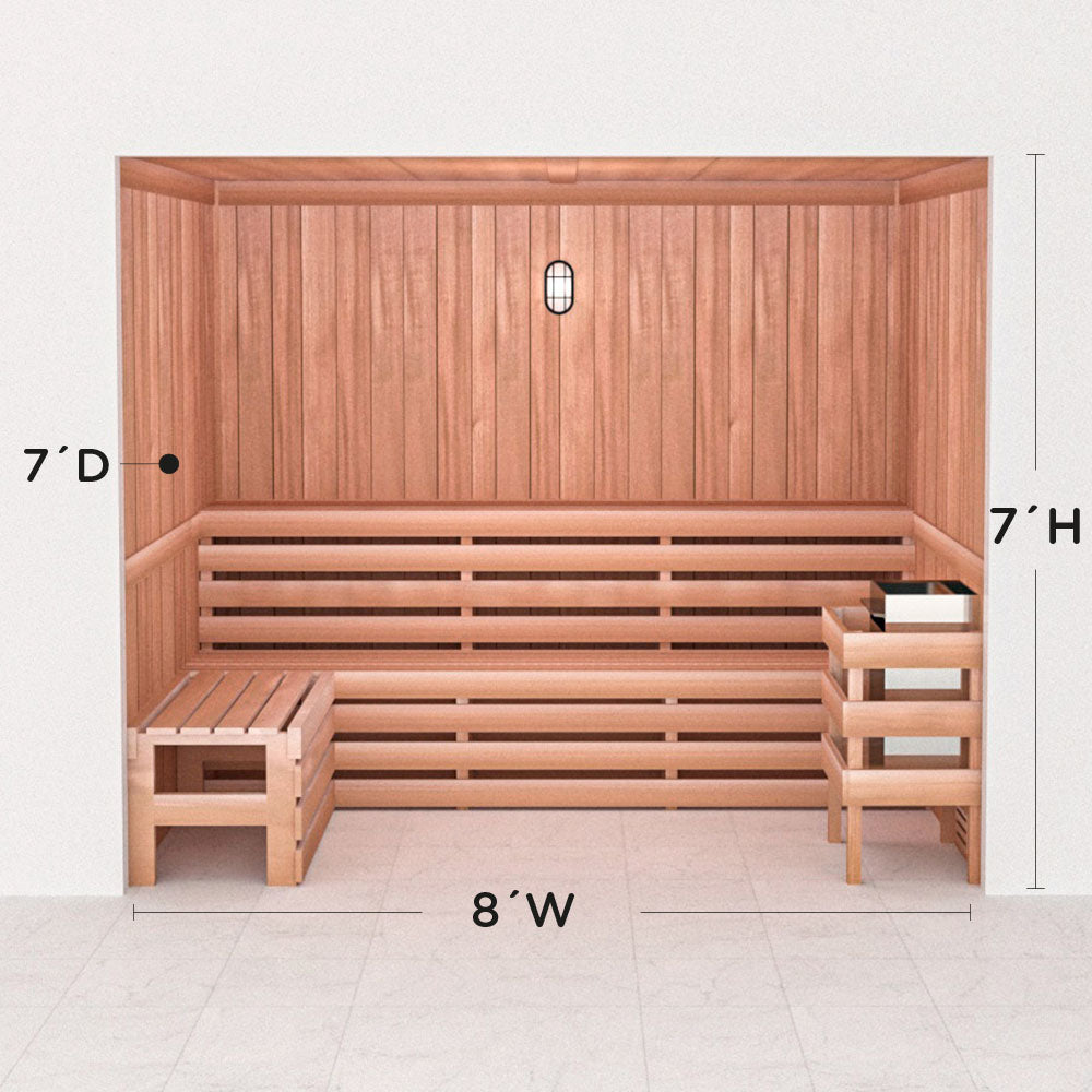 Precut Home Sauna Kit - by Scandia -  2 to 10 Person