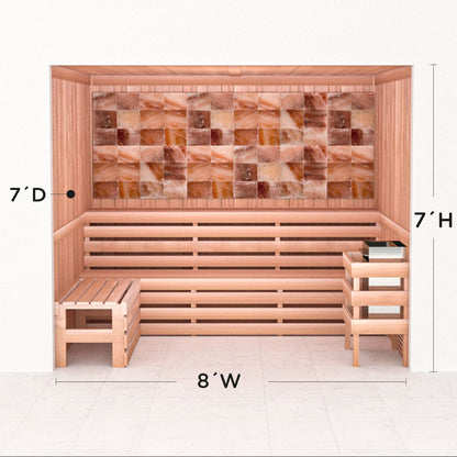 Precut Home Sauna Kit - Himalayan Salt Sauna - No Lighting