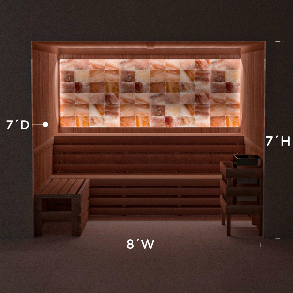 Himalayan Salt Home Sauna Kit Perimeter Lighting