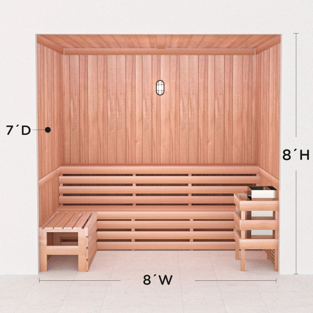 Precut Home Sauna Kit - by Scandia -  2 to 10 Person